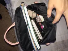 2020 Kawaii mujer mochilas con paneles Oxford negro damas mochila paquete mujer COSMÉTICOS DE LA CALIDAD escuela bolsas de libros para chicas adolescentes