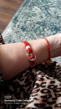 NIUYITID 2019 nueva cuerda de hilo rojo pulseras de mujer brazalete de ancla de encanto pirata en la mano