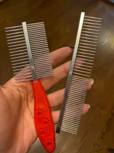 Peine de dos caras para perros, cepillo para quitar el pelo, peine para pulgas, suministros para mascotas gatos, cepillo para piojos