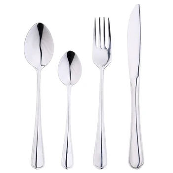 "Stainless steel cutlery with an elegant chrome look, and handles with edging. Made of 18/0 stainless steel, cr
"Stainless steel cutlery with an elegant chrome look, and handles with edging. Made of 18/0 stainless steel, cr