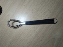 Batidor de mano mágico de acero inoxidable, minimezclador de huevos de cocina, salsas, 1 unidad, 20cm