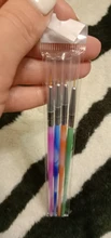 4 unids/set gradiente colorido arte de uñas cepillo de pintura dibujo talla pluma profesional pinceles para Gel UV manicura herramientas