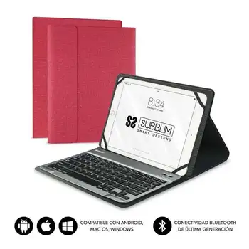 Case with keyboard subblim keytab pro bluetooth network-for tablet 10.1 '/25.65cm-battery 420mah -compatible
Case with keyboard subblim keytab pro bluetooth network-for tablet 10.1 '/25.65cm-battery 420mah -compatible
