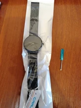 CRRJU-reloj de pulsera de acero para hombre, de marca superior, informal, de malla delgada, deportivo, de cuarzo, resistente al agua, negro, 2150