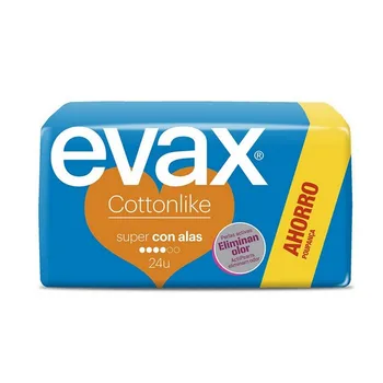 Sanitary Pads with Wings Super Evax (24 uds) 
Sanitary Pads with Wings Super Evax (24 uds)