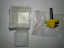 1PC de 45 grados de bloqueo de broca para ranuradora de inglete diámetro 1/4 /8mm mango de madera verde cortador para perforación de la carpintería herramientas