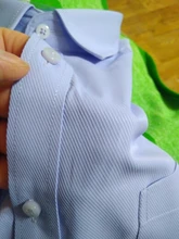 Camisas clásicas de manga larga para hombre, vestido básico liso/a rayas, un solo Bolsillo tipo parche, Formal, de negocios, ajuste estándar, camisa de oficina y Social