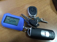 Nuevas llaves de la cubierta A93/A63 LCD de silicona color azul para Starline A93 A63 A96 A66 LCD llavero coche remoto 2 maneras alarma