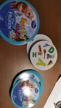 Juego de mesa de Frozen Spot it y dobble para niños, cartas de punto para Dobbles, ir de acampada, caja de lata de Metal, juguetes, novedad