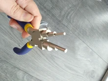 Juegos de herramientas de joyería DIY con Alicates de punta redonda de acero al carbono y cable de cobre para joyería DIY, colores mezclados F80