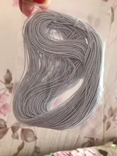 Cordón elástico de cuentas de colores para fabricación de joyas, cuerda de hilo de 25 metros, 1mm