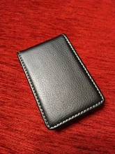 Tarjetero de cuero Pu para hombre y mujer, funda de Metal para tarjetas de crédito, venta al por mayor