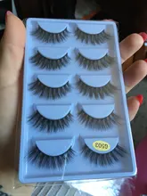 Multipack 3D Pelo de visón suave pesta?as postizas hechas a mano esponjosas pesta?as largas herramientas de maquillaje de ojos naturales Ojo de imitación las pesta?as 5 pares