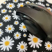 Mouse-Mat Desk-Pad Notebook Maiyaca 20x20cm-Gamer Round Anime Laptop Floral for PC Daisy