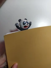 Marcapáginas con dibujos de Panda y Shiba Inu, Material de PVC, en estéreo 3D, Material escolar, Material de papelería, 1 unidad
