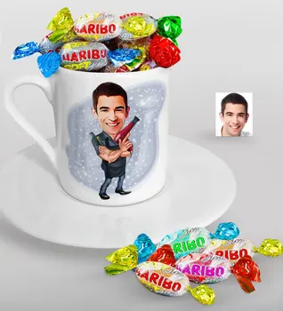 Personalized Men 'S Barber Caricature Of Turkish Coffee cup And Haribo Candy Gift Seti-1
Personalized Men 'S Barber Caricature Of Turkish Coffee cup And Haribo Candy Gift Seti-1