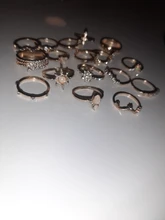 Tocona, 17 unids/set de lujo de cristal claro piedra conjuntos de anillos de boda para hombres y mujeres de la gota de agua flores el sol Geoemtric de joyería 8920