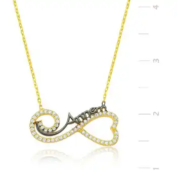 KUTAYDAN 925 Sterling Silver Heart Infinity Mom Necklace
KUTAYDAN 925 Sterling Silver Heart Infinity Mom Necklace