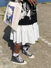 De las mujeres de la moda una línea falda de tul elástico cintura alta fiesta largo Maxi falda