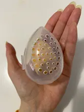 Soporte de esponja de belleza estuche de almacenamiento, maquillaje, licuadora, soporte para esponjas, vacío, cosmético, en forma de huevo, transparente, caja de secado 2020, 1 ud.