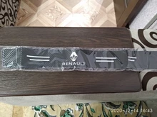 Calcomanías de cuero para umbral de puerta de coche, para protector antipolvo para renault, clio captur megane 2, placa de umbral de puerta de coche, cubierta de Pedal, accesorios de coche, 4 uds.