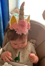 Diadema de cuerno de unicornio para bebé, regalos de cumpleaños para niños, diademas para chicas, suministros de fiesta, accesorios de fotografía recién nacido