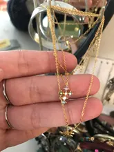 CANNER-collar de plata de ley 925 para mujer, collares con colgante de circón de colores cruzados, joyería femenina, collares de Color dorado