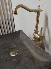 Drain Basin Sink Lavatory Brass-Material Bathroom Antique-Finish Clic-Clac Waterlet Pop-Up