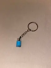 Llaveros de perla artesanal a la moda para hombre y mujer, llaveros colgantes de aleación, taza de café o té