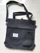 PURFAY-Bolso de lona con estampado de oso para mujer, bolsa de hombro de estilo literario japonés, informal