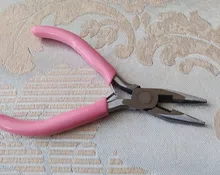 Color rosa DIY joyería que hace alicates pinzas herramienta mudler Poke aguja cuchara herramienta conjunto para la fabricación de joyas de molde de Resina de silicona