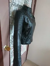 Jacket Coats Bomber Faux-Leather Basic Winter Women Short Punk FTLZZ Autumn Soft Female