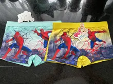 Calzoncillos bóxer de algodón con dibujos animados para niños, ropa interior de dibujos animados, 4 Uds.