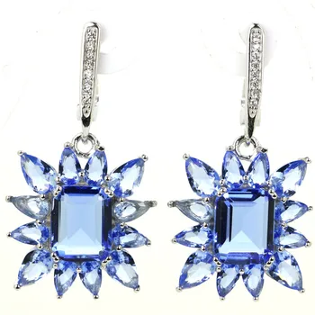38x18mm Ravishing 6.9g Created Violet Tanzanite CZ Ladies Wedding Real 925 Solid Sterling Silver Earrings
38x18mm Ravishing 6.9g Created Violet Tanzanite CZ Ladies Wedding Real 925 Solid Sterling Silver Earrings