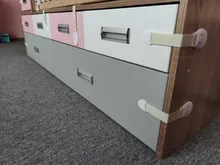 10 unids/lote de cerradura para niños, protección de bloqueo, puertas de seguridad para niños, cierre de seguridad de plástico