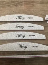 Archivo de clavo de doble lado de la lima de uñas Buffer 100/180 Trimmer de búfer en el arte de uñas Ongle de uñas arte herramienta