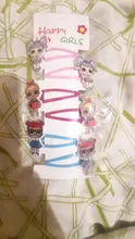 LOL Surprise-horquilla de muñeca de goma, accesorios para el cabello, estampado de resina de dibujos animados, tocado para niña, 6 uds.