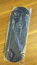 Parte inferior larga Ovalada para bolso de punto, 30x10cm, fondo hecho a mano de cuero PU con 64 agujeros, cojín de croché artesanal, accesorios para bolso