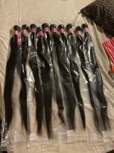 Mechones de cabello lacio brasileño, extensiones de cabello humano virgen, precio al por mayor, 2, 3, 4, 5, 10 mechones/lote