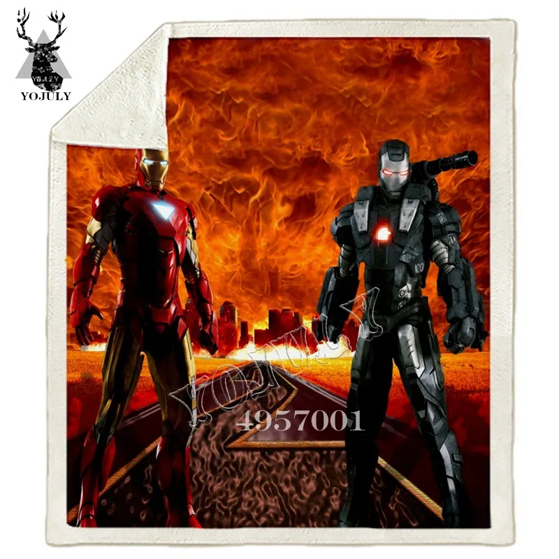 Iron Man & War Machine Super hero 3D Print Sherpa Blanket On Beds Plush Throw Blanket For Kids Bedspread Sofa Cover Quilts B33
Iron Man & War Machine Super hero 3D Print Sherpa Blanket On Beds Plush Throw Blanket For Kids Bedspread Sofa Cover Quilts B33