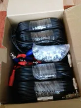 ZOSI-Cable CCTV BNC de 18,3 M y 60 pies, CC para Cable con enchufe cámara CCTV, DVR, accesorios para sistema de vigilancia de seguridad, color negro