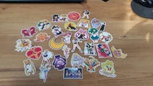 Pegatinas de Sailor Moon para chica, pegatinas de Anime, para equipaje, guitarra, monopatín, resistentes al agua, geniales, DIY, pegatinas de grafiti, juguete clásico, regalo, 10/30/50/100 Uds.