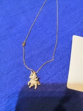 Pendientes de unicornio con tuerca para mujer, aretes de circonia cúbica de oro con diseño de Hada de los animales, joyería para fiesta de cumpleaños