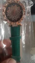 Las mujeres cielo estrellado cielo reloj de lujo de oro rosa diamante Relojes de Cuero ocasionales de las señoras banda de cuarzo reloj de pulsera mujer reloj zegarek damski