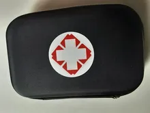 Kit de primeros auxilios portátil para exteriores, bolsa EVA impermeable con múltiples bolsillos para tratamiento médico de emergencia en familia o coche, viajes