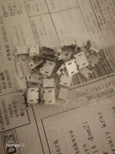 30 unids/lote borde plano DIP 5 Pin tipo B Micro conector USB hembra Puerto plano Jack cola Sockect para Samsung Lenovo Huawei ZTE ect