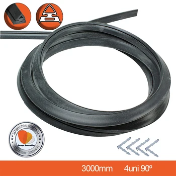 Gasket rubber gasket Universal oven door 3 meters with Clips 
Gasket rubber gasket Universal oven door 3 meters with Clips