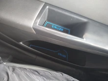 Alfombrillas acanaladas para puerta de coche para Chevrolet Cruze 2009-2015 accesorios Anti-deslizamiento estera de la taza de alfombras para agujero de Interior del coche-estilo