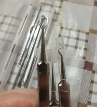 1 Set acné Pin Extractor para espinillas libre de riesgo aguja para espinillas acero inoxidable, espinillas removedor Extractor para espinillas cuidado Facial herramientas