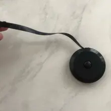 Cinta métrica negra de 1,5 m/60 pulgadas, herramientas retráctiles de doble cara, Mini cinta métrica de costura automática de ABS Flexible 19QB